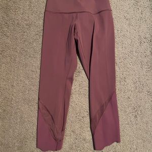 Pink lulu lemon wunder under leggings